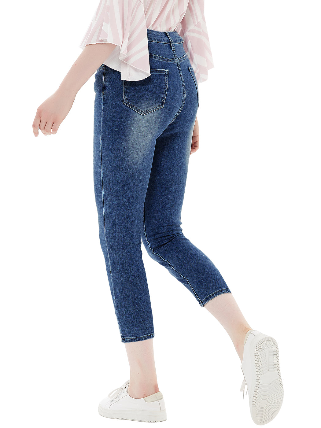 Slim Fit Capris Boyfriend Jeans
