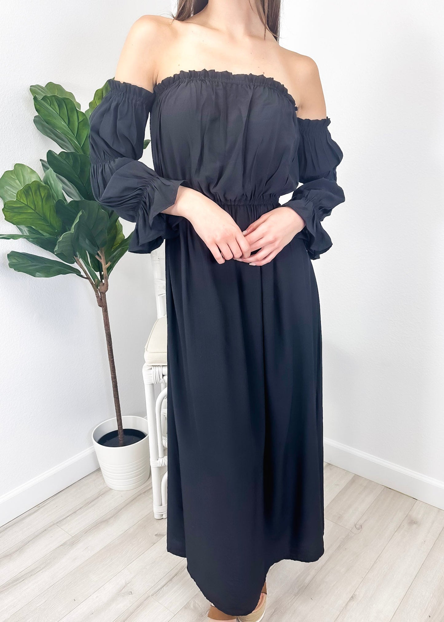 Anna-Kaci Womens Renaissance Overdress Medieval Irish Off Shoulder Dress