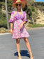 Floral Ruffle Hem Boho Dress