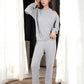 Anna-Kaci Women's Waffle Knit Hoodie Lounge Set with Front Pocket and Relaxed Fit Pants