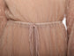Plunge Metallic Long Sleeve Romper