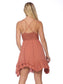 Scallop Lace Asymmetrical Ruffle Dress