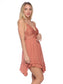 Scallop Lace Asymmetrical Ruffle Dress