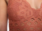 Scallop Lace Asymmetrical Ruffle Dress
