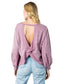 Open Back Cross Wrap Pull Over