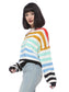 Rainbow Stripe Sweater Top