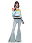 Rainbow Stripe Sweater Top