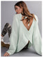 Tie Back Knit Tunic Sweater