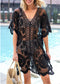 Lace Women Crochet Cardigan Long Sheer Bikini Swimsuit Coverup