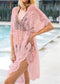 Lace Women Crochet Cardigan Long Sheer Bikini Swimsuit Coverup