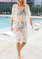 Lace Women Crochet Cardigan Long Sheer Bikini Swimsuit Coverup