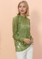 Layering Lace Puffed Sleeve Sheer Top