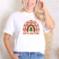 Cheerful Red 'Bright and Merry' Christmas Tee