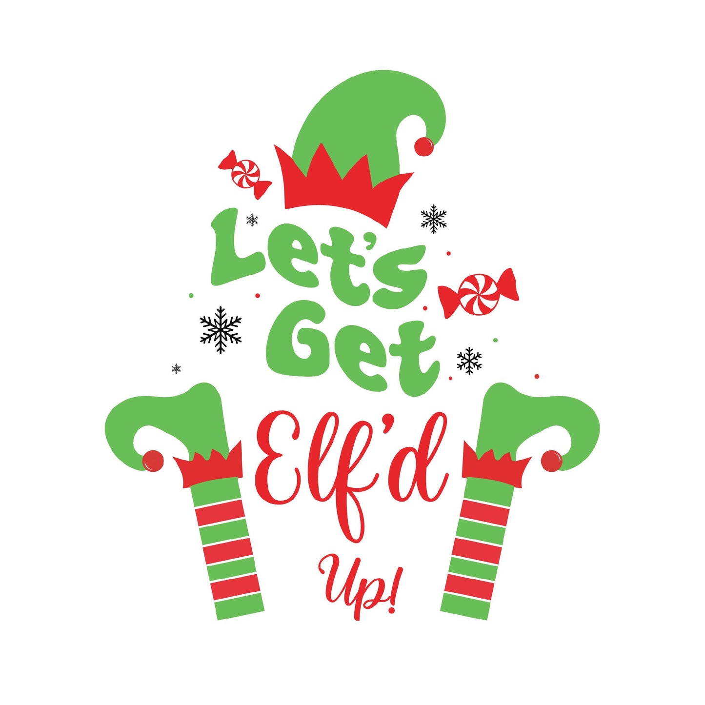 Whimsy Elf-Themed 'Let's Get Elf'd Up' Tee