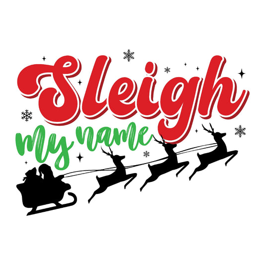 Exciting 'Sleigh My Name' Stylish T-shirt