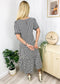 Soft Dot Print Short Sleeve Maxi Dress