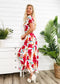 Lux Wrap Floral Print Dress