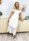 Off Shoulder Lace Maxi Dress
