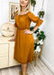 Ruffle Trim Off-Shoulder Dress