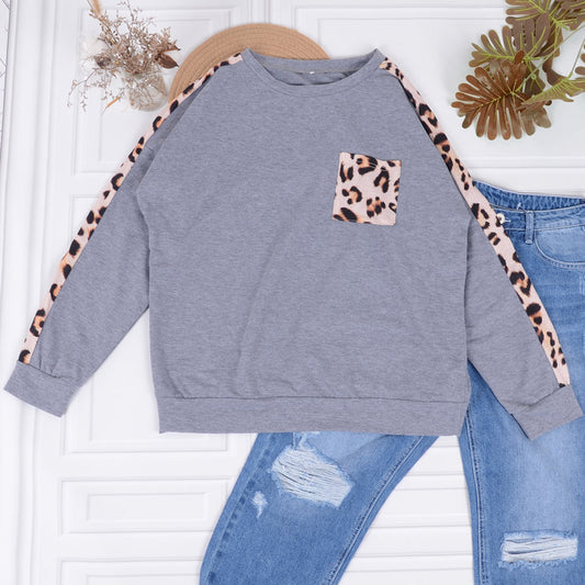 Leopard Fall Pullover