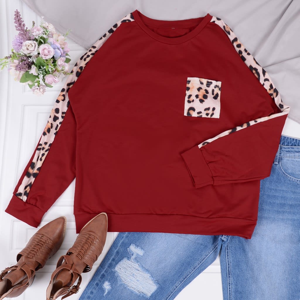 Leopard Fall Pullover