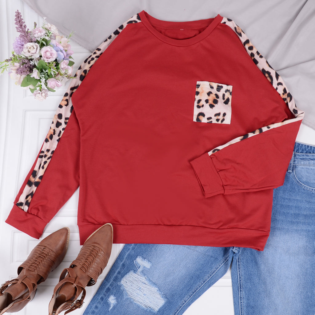 Leopard Fall Pullover