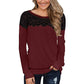 Lace Trim Long Sleeve Shirt