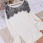 Lace Trim Long Sleeve Shirt