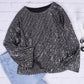 Sparkle Sequin Date Night Tunic Pullover