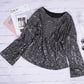 Sparkle Sequin Date Night Tunic Pullover