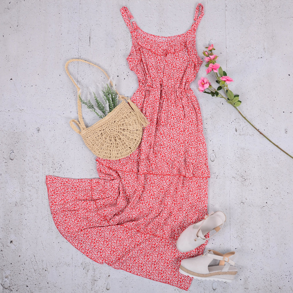 Soft Dainty Flower Print Dress