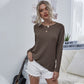 Twist Back Waffle Knit Sweater