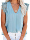 Lace Pleated Tank Blouse
