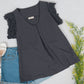 Lace Pleated Tank Blouse