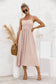 Smocked Back Button Dress