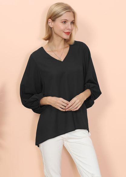 Love Lantern Sleeve V Neck Top