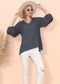 Love Lantern Sleeve V Neck Top