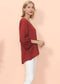 Love Lantern Sleeve V Neck Top