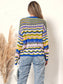 Cut Out Knitted Boho Sweater