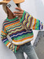 Cut Out Knitted Boho Sweater