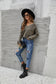 Solid Color Ribbed Sweater
