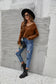 Solid Color Ribbed Sweater