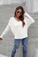 Solid Color Ribbed Sweater
