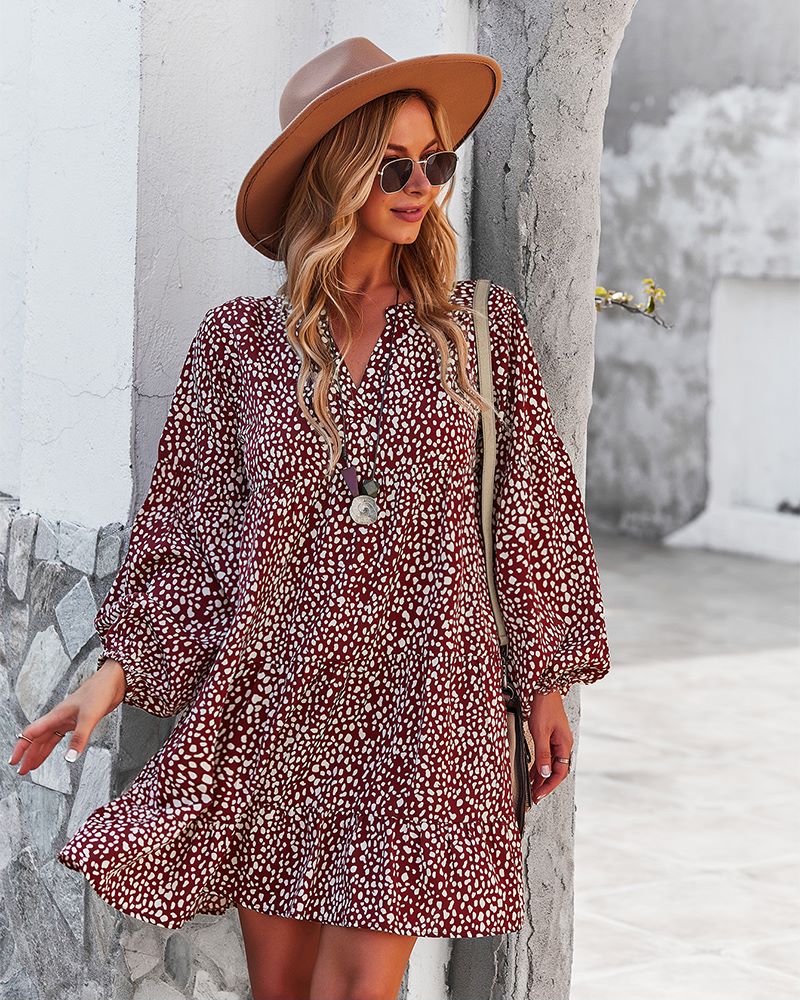 Cheetah Print Tunic Dress