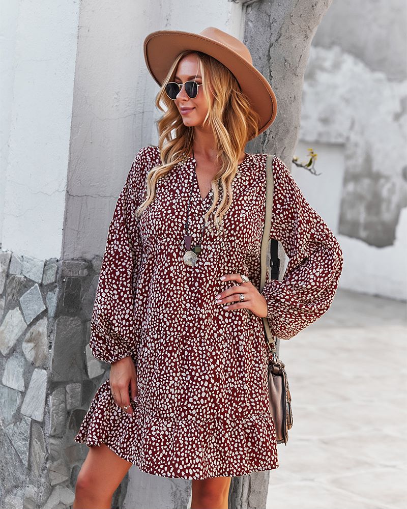 Cheetah Print Tunic Dress