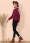 Cold Shoulder Cable Knit Sweater