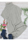 Turtleneck Short Sleeve Sweater Dress