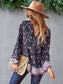 Floral Boho Button Down Blouse