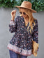 Floral Boho Button Down Blouse