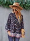 Floral Boho Button Down Blouse